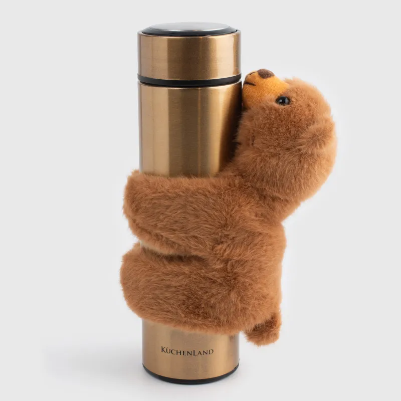 Термос с игрушкой-браслетом, Classic gold