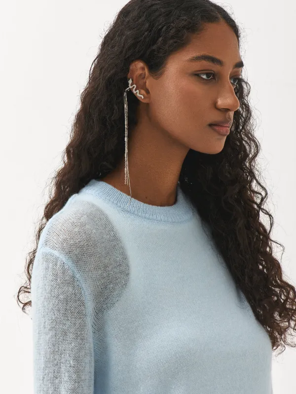 Серьга-кафф, 18 см, металл, Jewelry snake, image-4