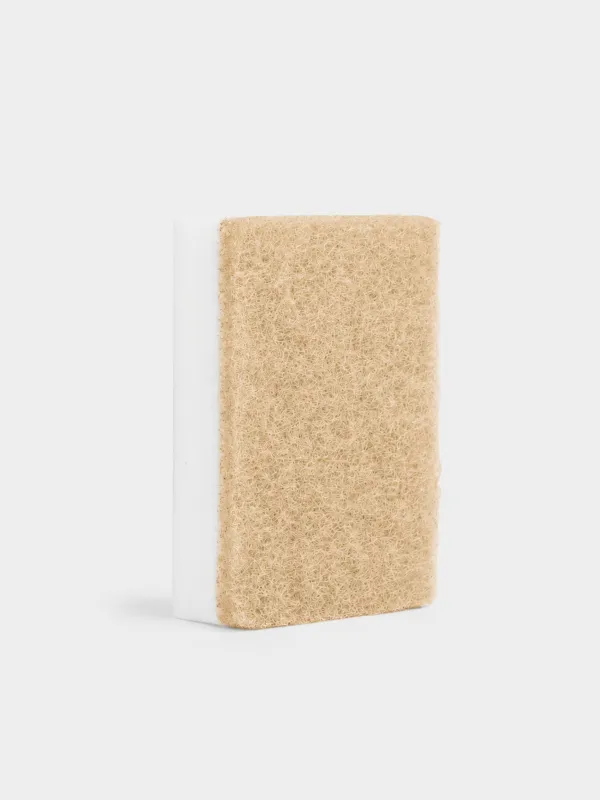 Губка меламиновая, 3 шт, с абразивной вставкой, Clean, image-1