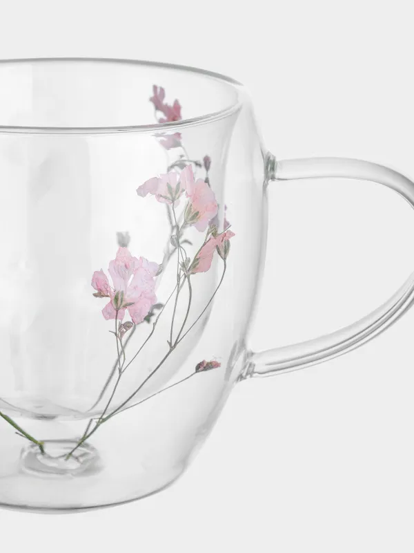 Кружка, 250 мл, 2 шт, стекло Б, с сухоцветами внутри, Air decor, image-4