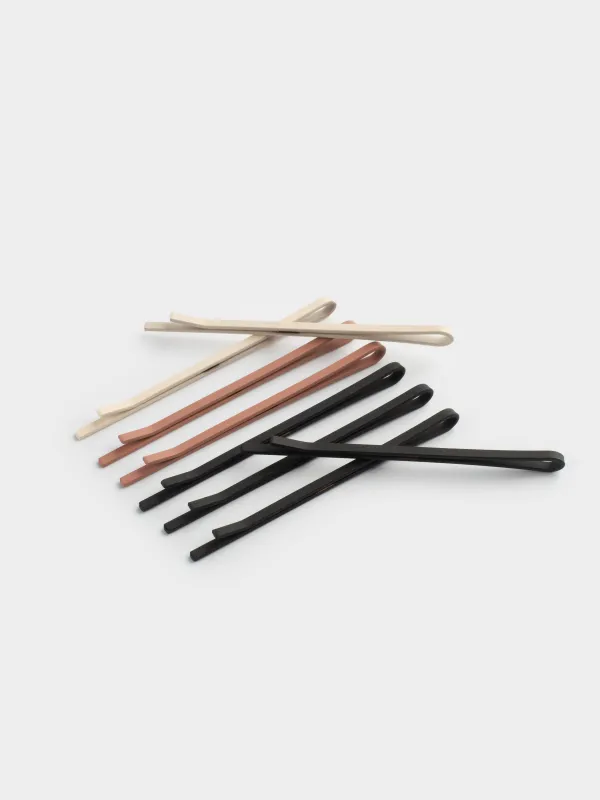 Заколка для волос, 8 см, 8 шт, металл, микс, Невидимки, Basic, image-2