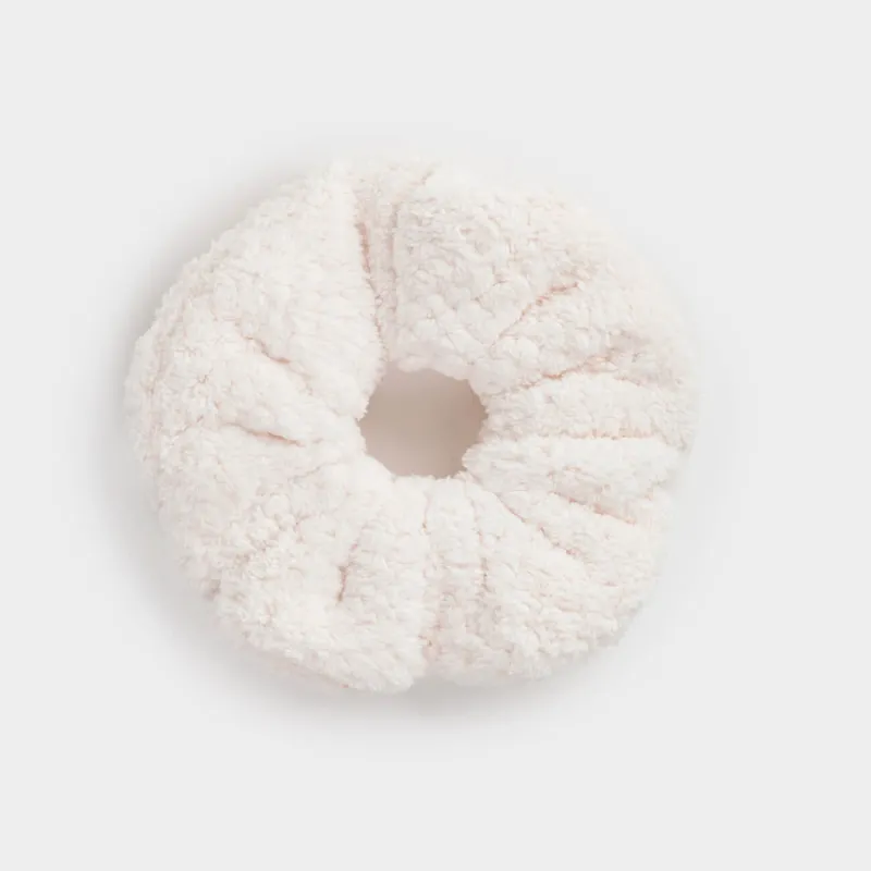 Резинка для волос, 13 см, флис, молочная, Ratine