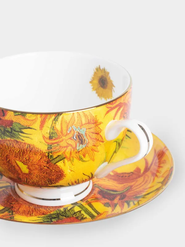 Пара чайная, 210 мл, Ван Гог, Art sunflowers, image-2