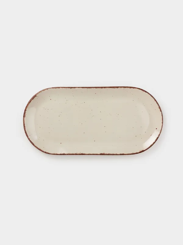 Блюдо, 25х13 см, в крапинку, Speckled, image-0