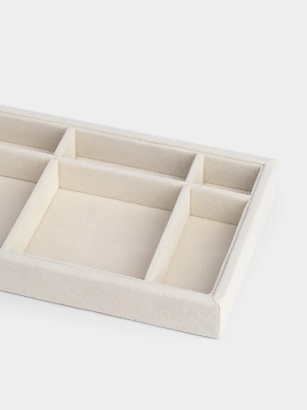 Органайзер для хранения украшений, 21х12 см, МДФ/вельвет, бежевый, Ethics, image-4