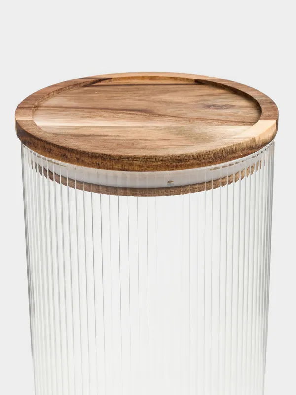 Банка для сыпучих продуктов, 1,7 л, Ravi wood, image-6