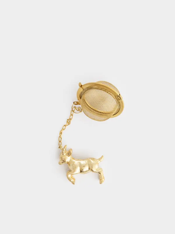 Сито для заваривания чая, 18 см, Козленок, Goat gold, image-1