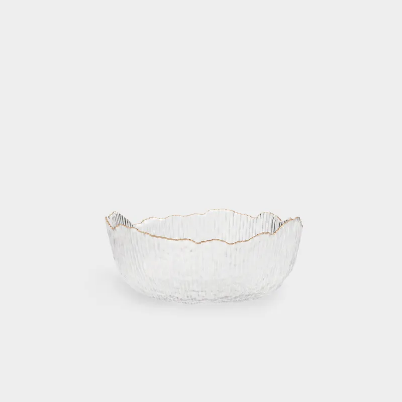 Салатник, 20х9 см, с серебристым кантом, Argos silver