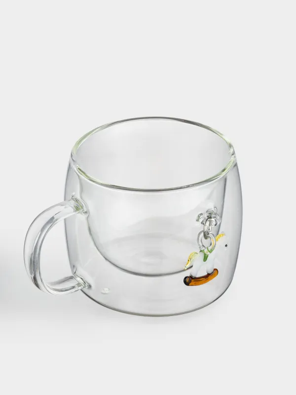 Кружка, 330 мл, стекло Б/металл, с подвеской, Лошадь, Air figure, image-1