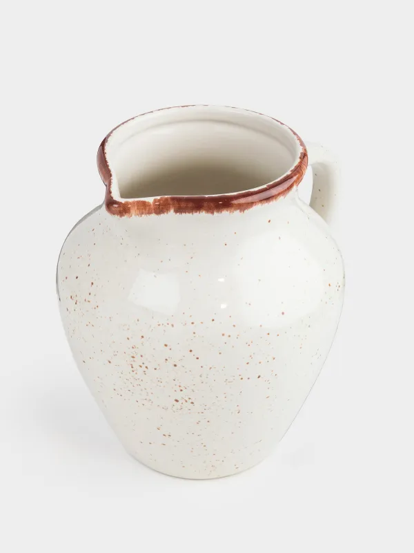 Кувшин, 1,4 л, керамика, бежевый, в крапинку, Speckled, image-2