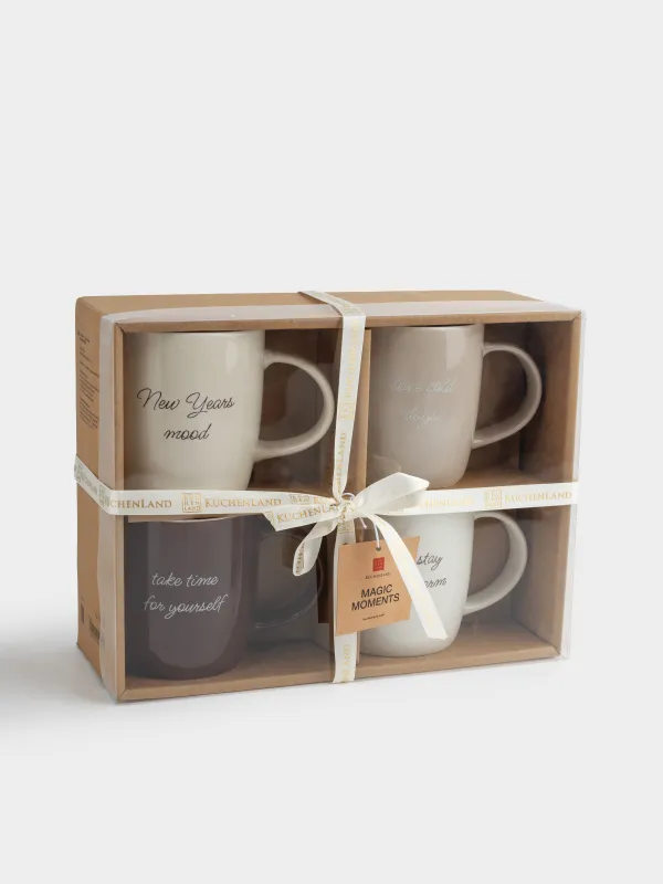 Кружка, 360 мл, 4 шт, фарфор N, Зимний микс, Magic moments, image-6