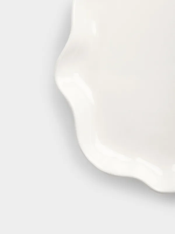 Тарелка закусочная, керамика D, молочная, Crumple, image-3