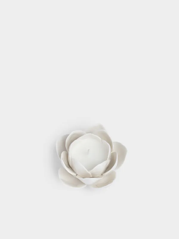 Свеча, 10 см, в подсвечнике, Цветок, Rose, image-2