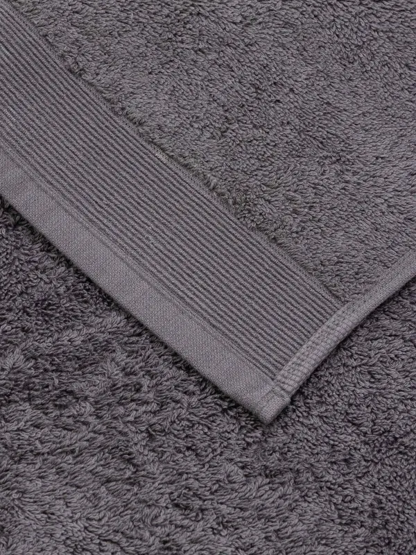 Полотенце, 70х140 см, хлопок, темно-серое, Gentle cotton, image-4