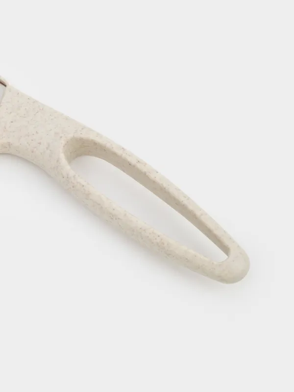 Нож для чистки овощей, 9 см, с чехлом, сталь/пластик, бежевый, в крапинку, Soft speckled, image-5