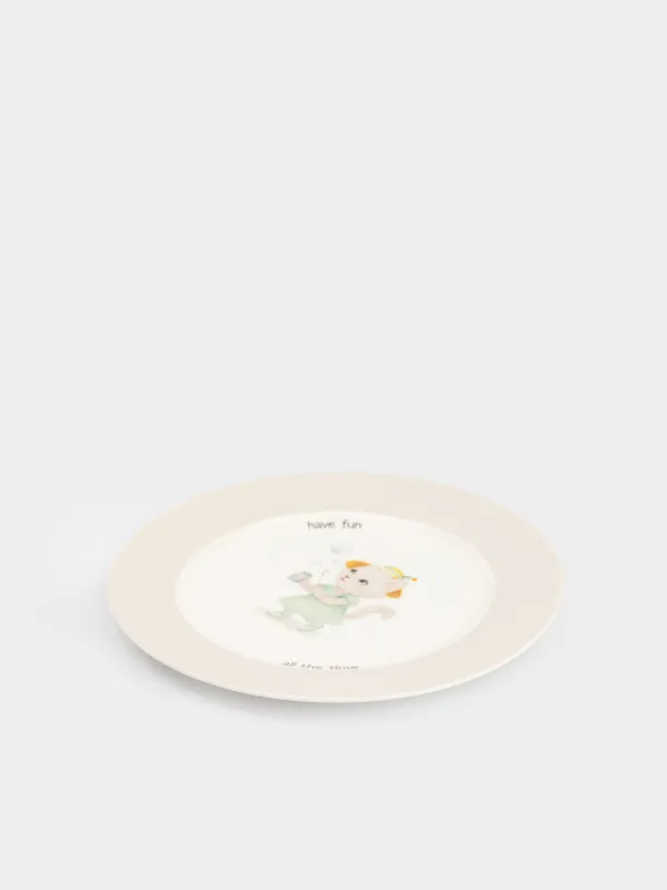 Тарелка закусочная, 19 см, Кошка в шляпе, Ideas life, image-2