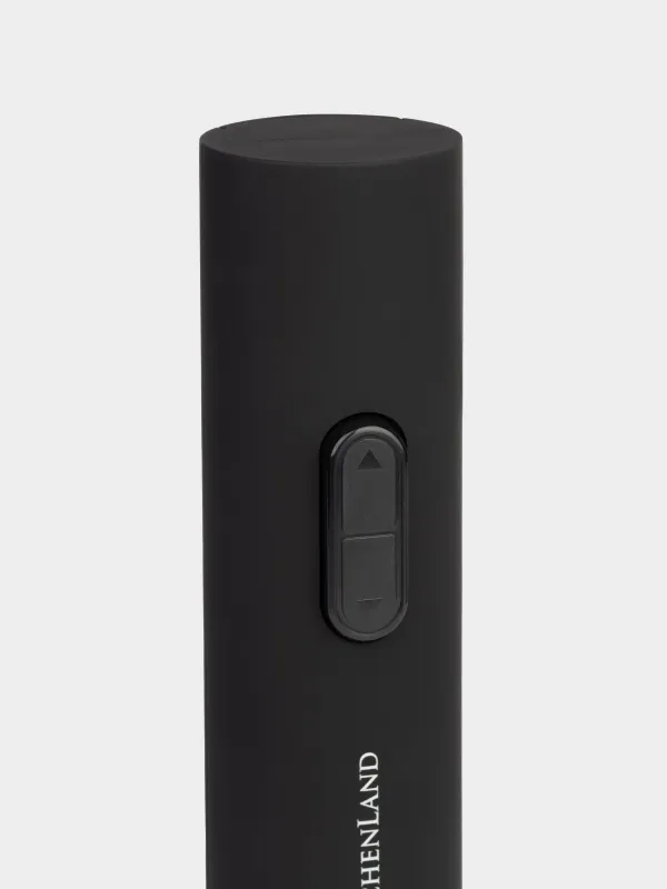 Штопор электрический, 25 см, с резаком для фольги, пластик, черный, Bar, image-3