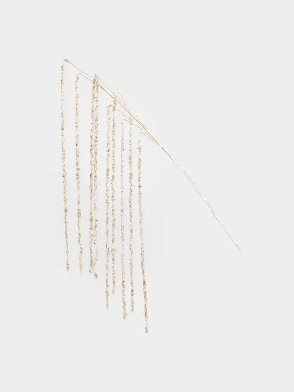 Ветка декоративная, 73 см, Ледяные золотистые прутья, Crystal decor, image-0