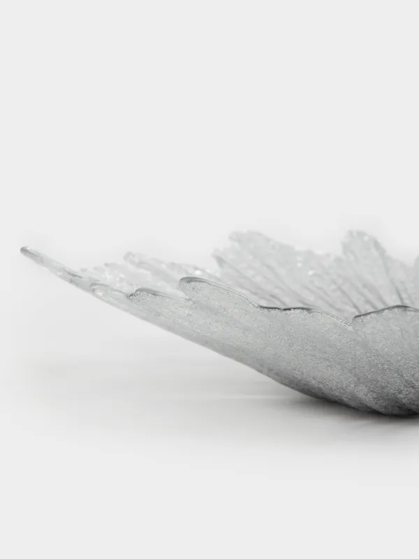 Ваза для фруктов, 42х7 см, стекло Р, серебристо-серый градиент, Verge gradient, image-2