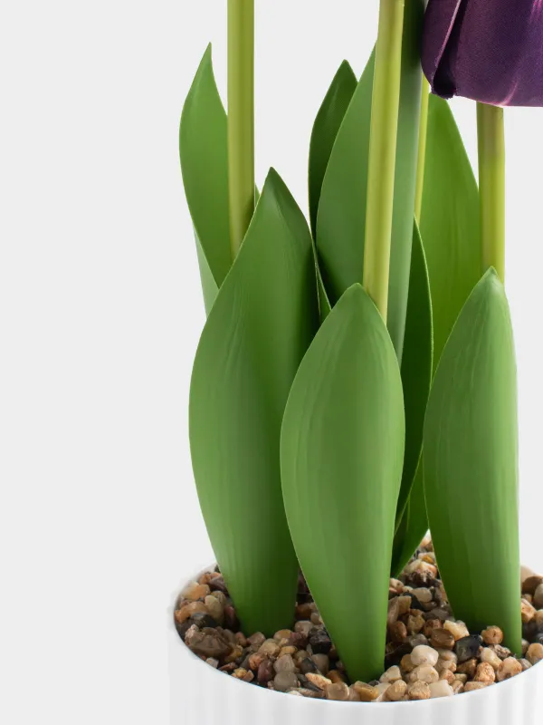 Растение искусственное, 39 см, полиуретан/поливинилхлорид, Tulip garden, image-2
