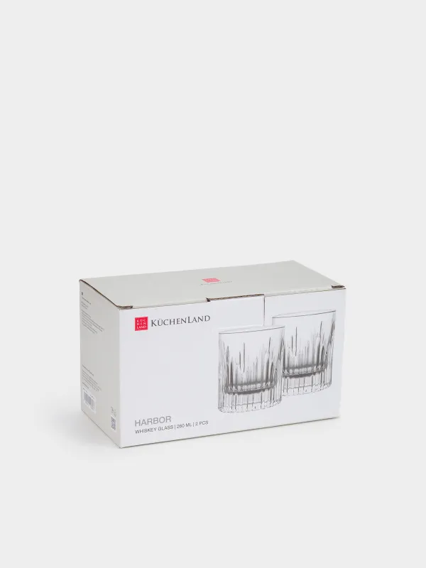 Стакан для виски, 9 см, 260 мл, 2 шт, стекло Р, Harbor, image-5