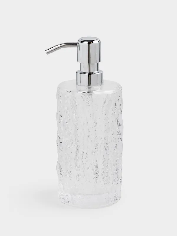 Диспенсер для жидкого мыла, 400 мл, стекло/металл, Hiona, image-0