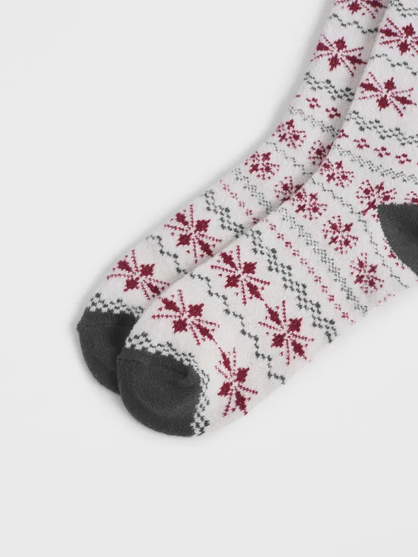 Носки женские, молочно-зеленые, Fleece, image-3