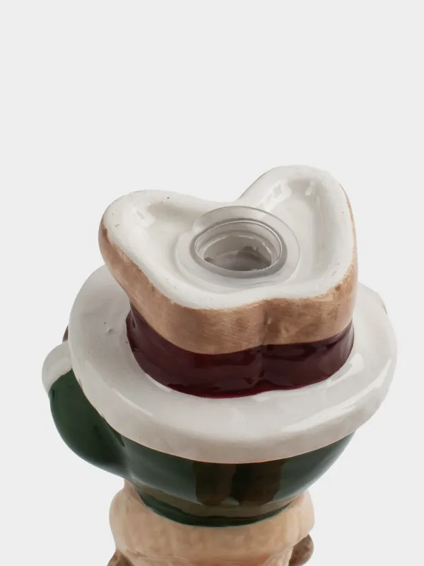 Набор для соли и перца, 8 см, керамика, Белка и медведь, Christmas animals, image-4