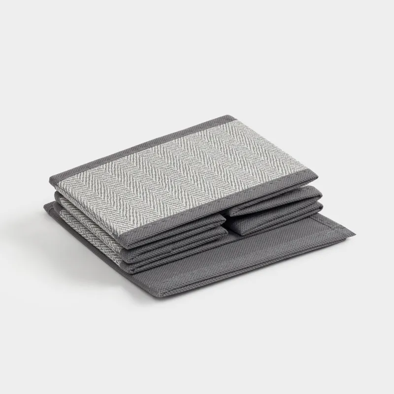 Органайзер-разделитель для ящиков, 32х16 см, 8 отд, текстиль, серый, Pedant new, image-5