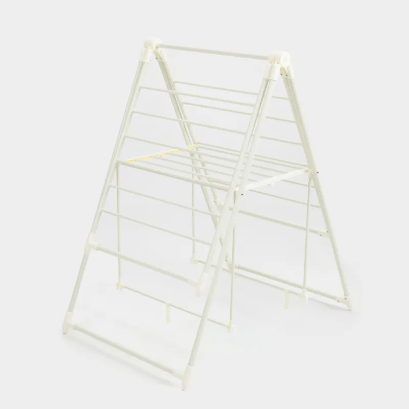 Сушилка для белья напольная, 155х57 см, раскладная, металл, бежевая, Х-форма, Compact, image-3