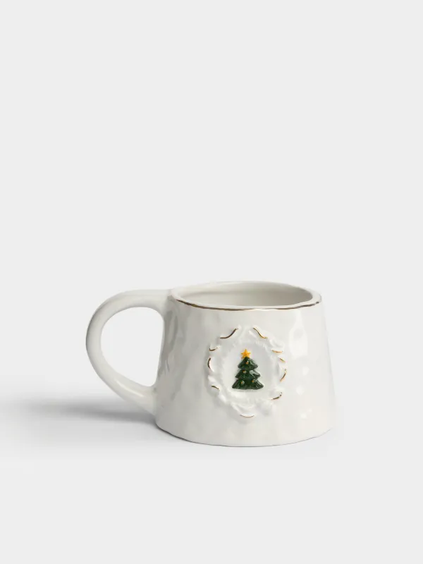 Кружка, 330 мл, Лошадка-качалка и ель, Horse christmas, image-1