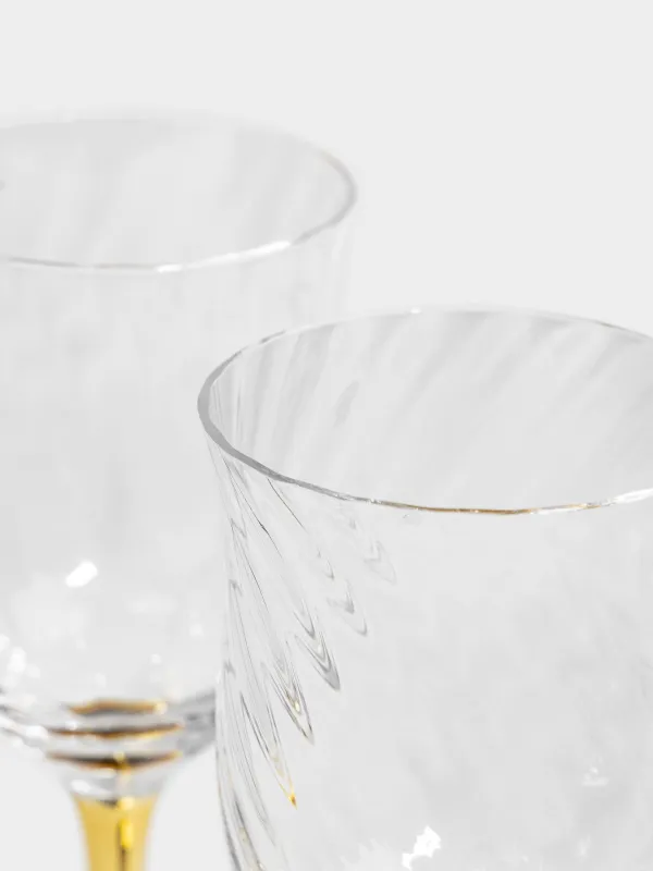 Рюмка, 90 мл, 2 шт, стекло, шампань ножка, Wesso color, image-3