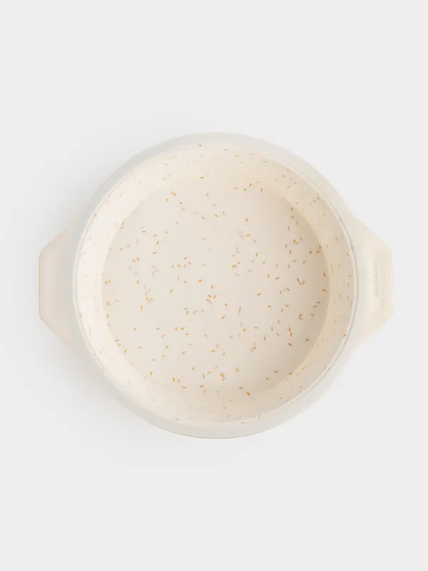 Форма для выпечки, 25 см, силикон/сталь, круглая, молочная, в крапинку, Bakery speckled, image-5