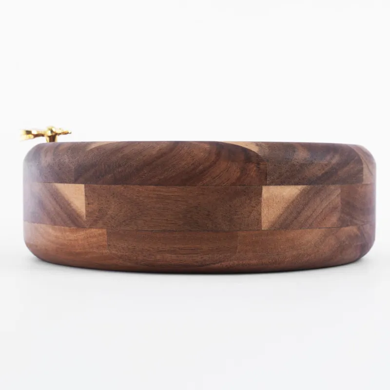 Блюдо декоративное, 19 см, дерево/металл, Пчела, Honey, image-3