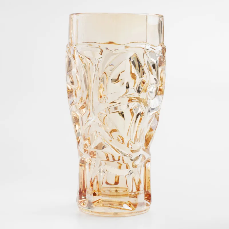 Стакан, 15 см, 270 мл, стекло Р, янтарный, Узоры, Gala, image-2