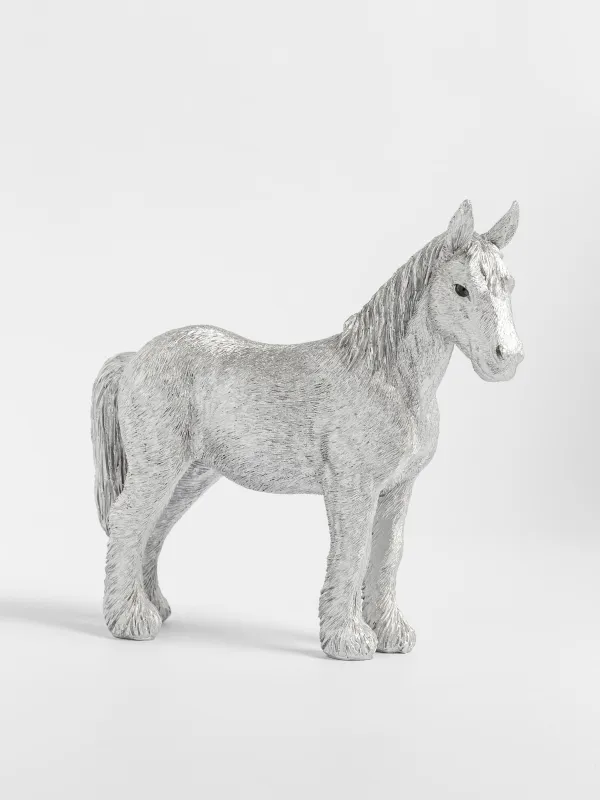 Статуэтка, 16х15 см, Лошадь, Horse silver, image-1