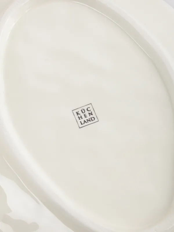 Блюдо, 24х17 см, керамика, молочное, Еж, Slight frost, image-3