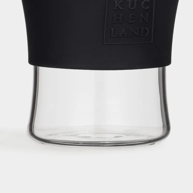 Стакан для пива, 15 см, 470 мл, 2 шт, с манжетой, стекло Б/силикон, Clear, image-3