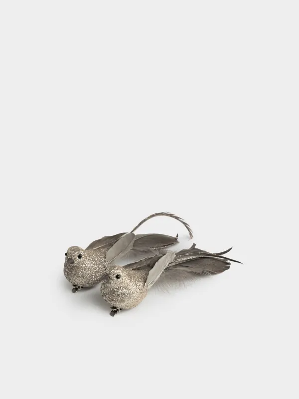 Украшение декоративное, 19 см, 2 шт, на клипсе, Птица, Birds NY, image-0