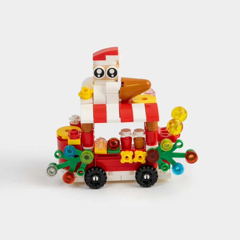 Конструктор, 10х8 см, 108 деталей, пластик, цветной, Рождественский прилавок, Hobby kids