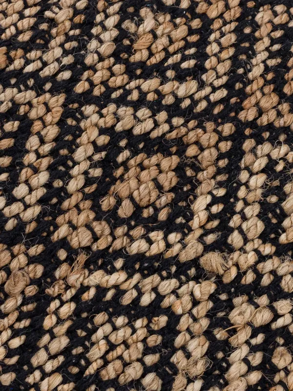 Коврик, 60х100 см, джут/хлопок, песочный/черный, Ромбы, Jute, image-2
