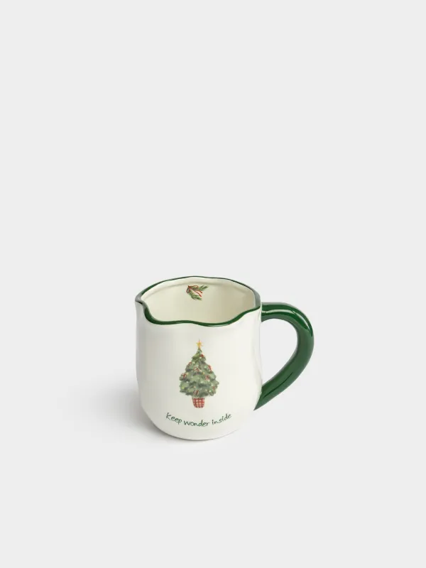 Кружка, 400 мл, Нарядная елка, Christmas green, image-1