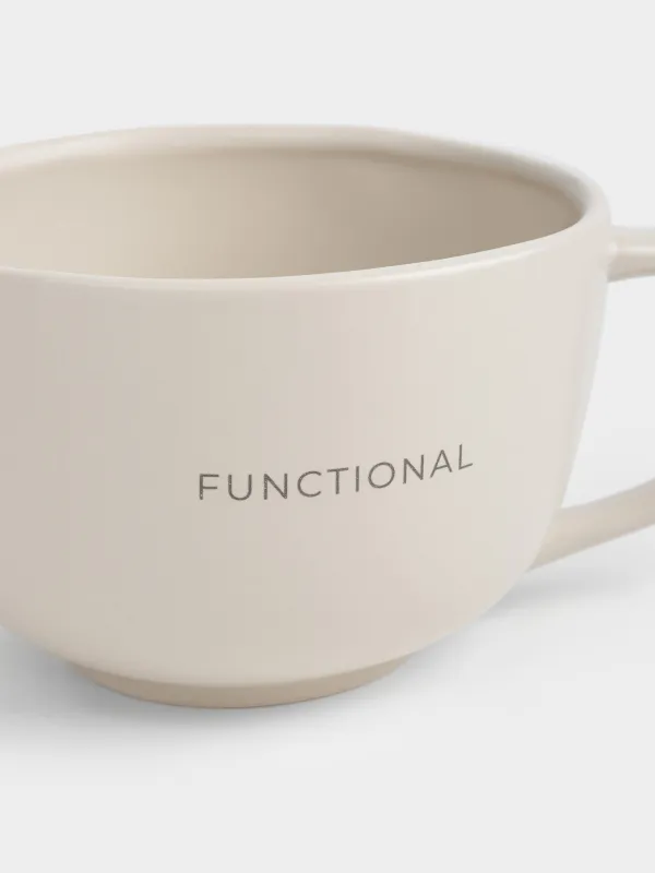 Миска, 1,1 л, с ручкой, керамика K, молочная, Milk kitchen, image-1