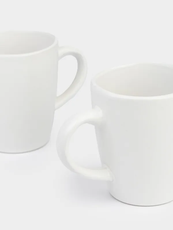 Кружка, 440 мл, 2 шт, керамика K, молочная, в крапинку, Светлые точки, Devli, image-2