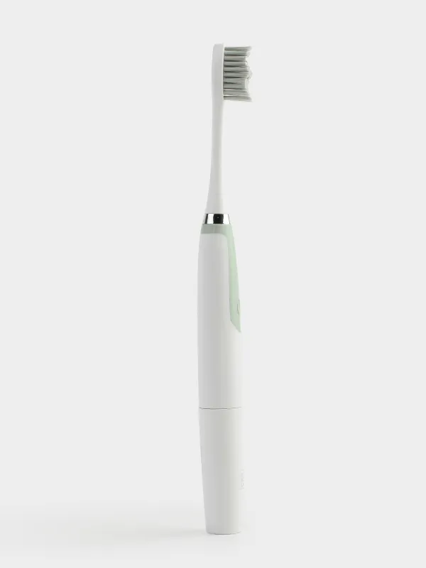 Щетка зубная, электрическая, 1 режим, 3 насадки, зеленая, Manny, image-1