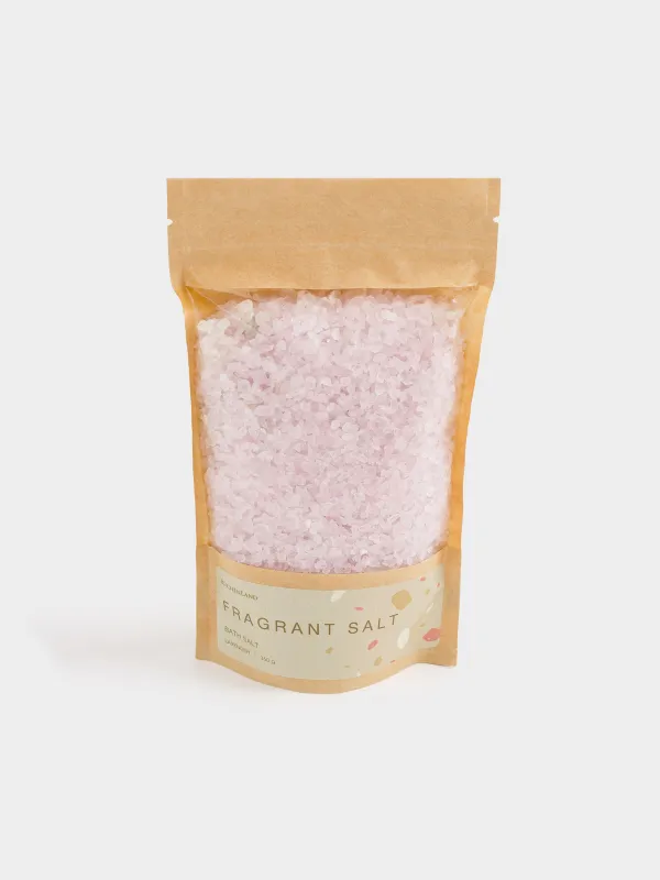 Соль для ванны, 350 гр, сиреневая, Лаванда, Fragrant salt, image-0