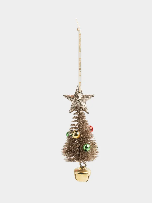 Игрушка елочная, 14 см, Ель со звездой, Spruce bell, image-3