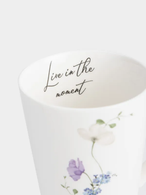 Кружка, 420 мл, фарфор N, белая, Полевые цветы, Cowslip, image-2