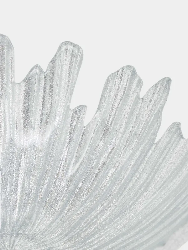 Ваза для фруктов, 32х14 см, стекло Р, серебристая, Verge, image-1