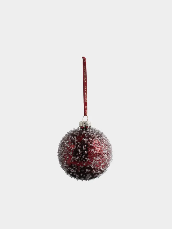Игрушка елочная, 8 см, с блестками, Шар, Ball sparkle, image-0